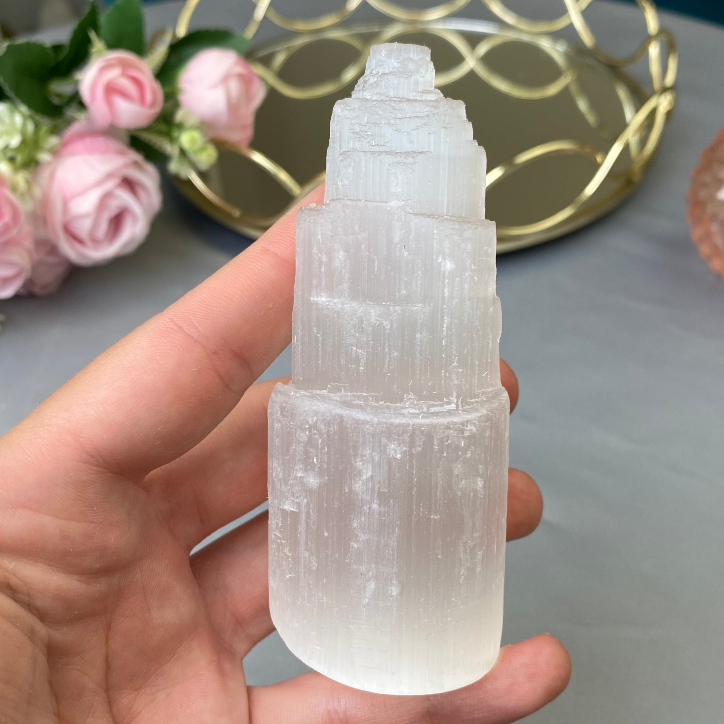 Natural Selenite tower 15cm (size-M)