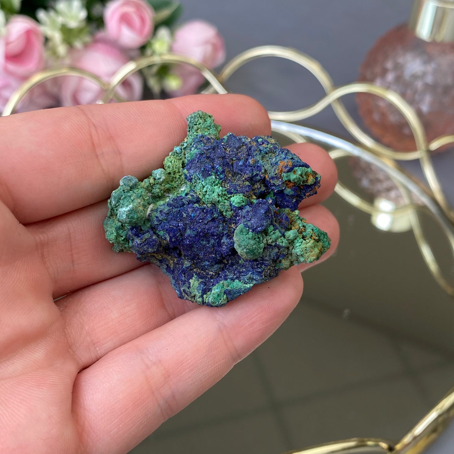 Natural raw Azurite Malachite 35g.