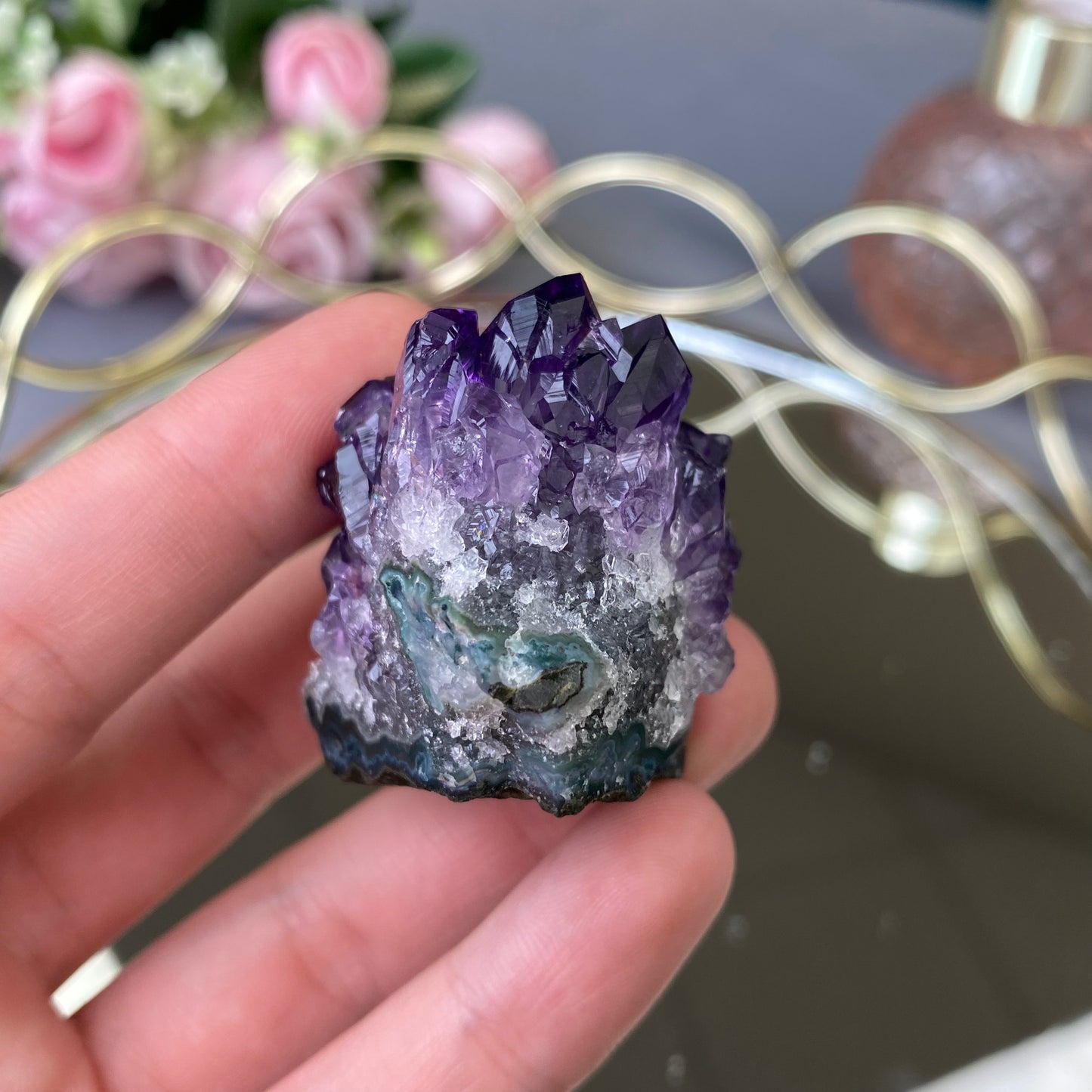 Natural raw Amethyst druse/cluster (High Quality,Uruguay,54g.)