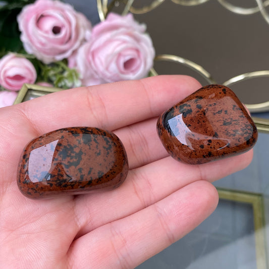 Slīpēts Mahagonijas Obsidiāns (1 gab.)