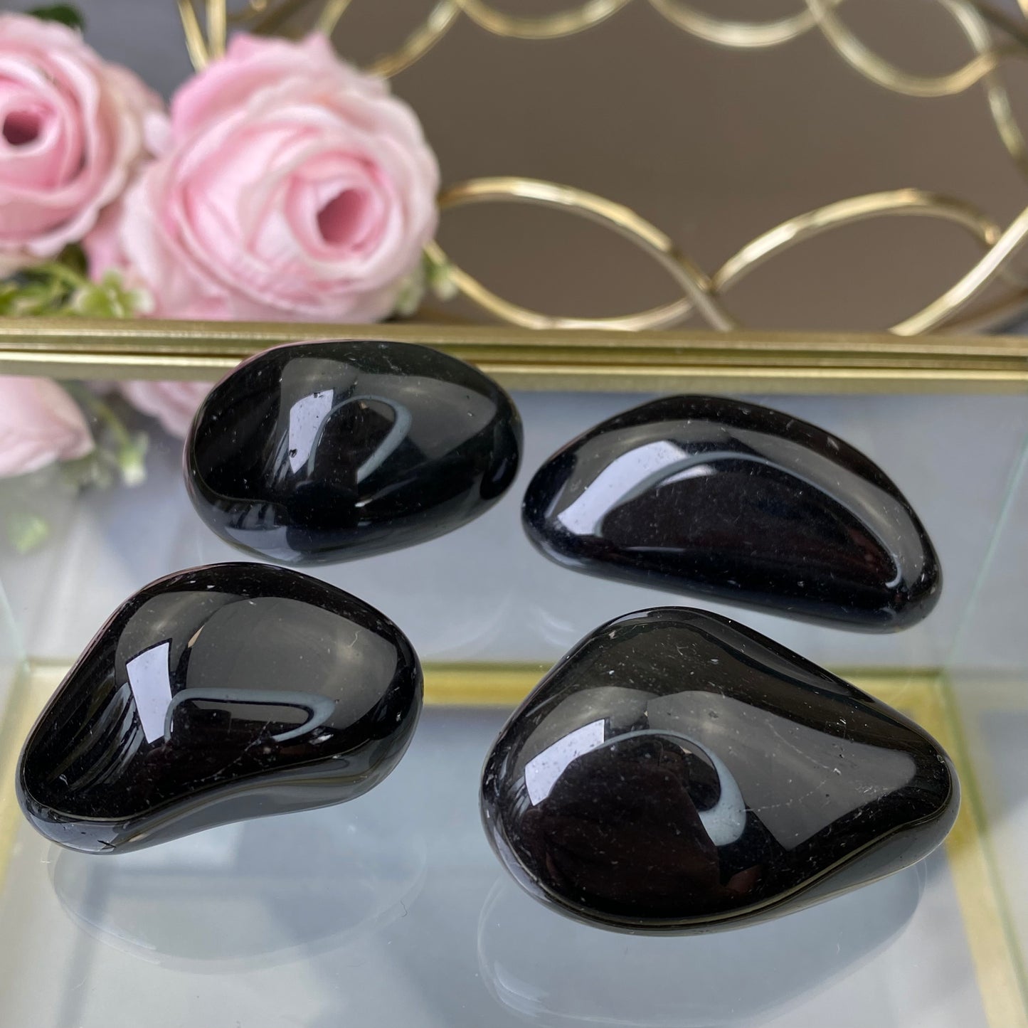 Slīpēts Melnais Obsidiāns (1 gab.)