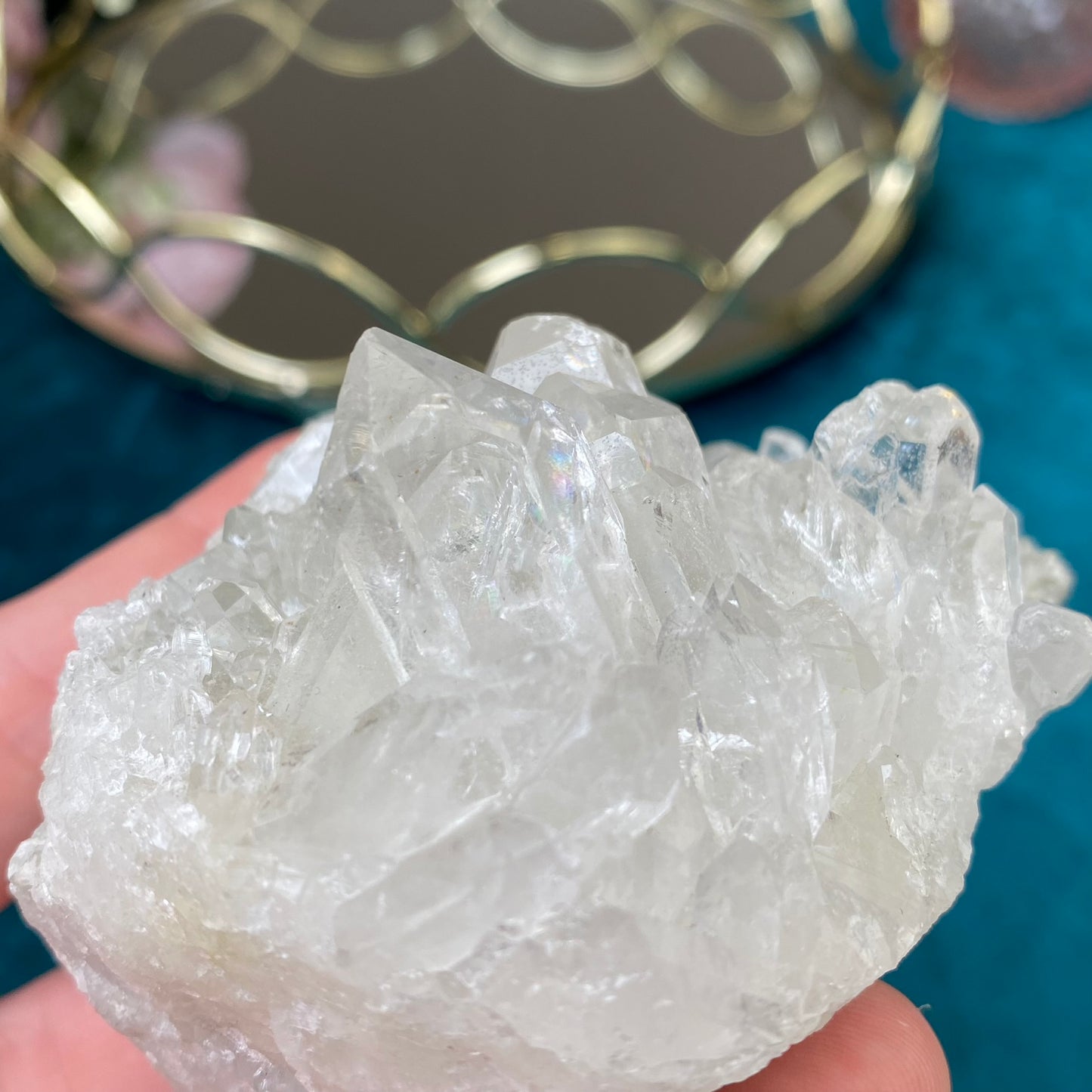 Natural raw Clear Quartz druse 240g.