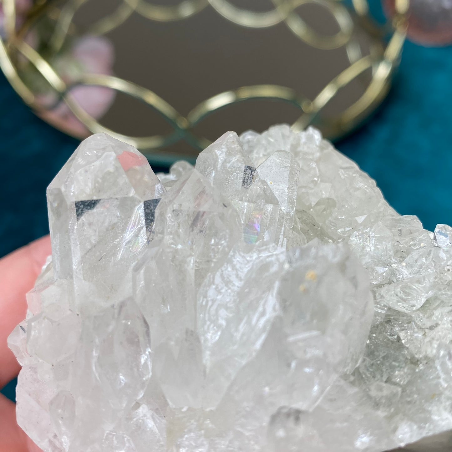 Natural raw Clear Quartz druse 240g.