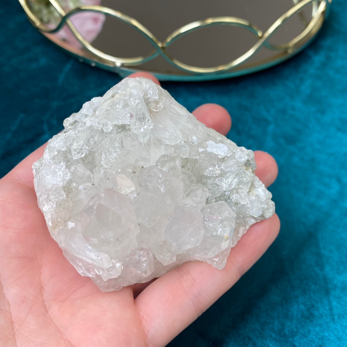 Natural raw Clear Quartz druse 240g.