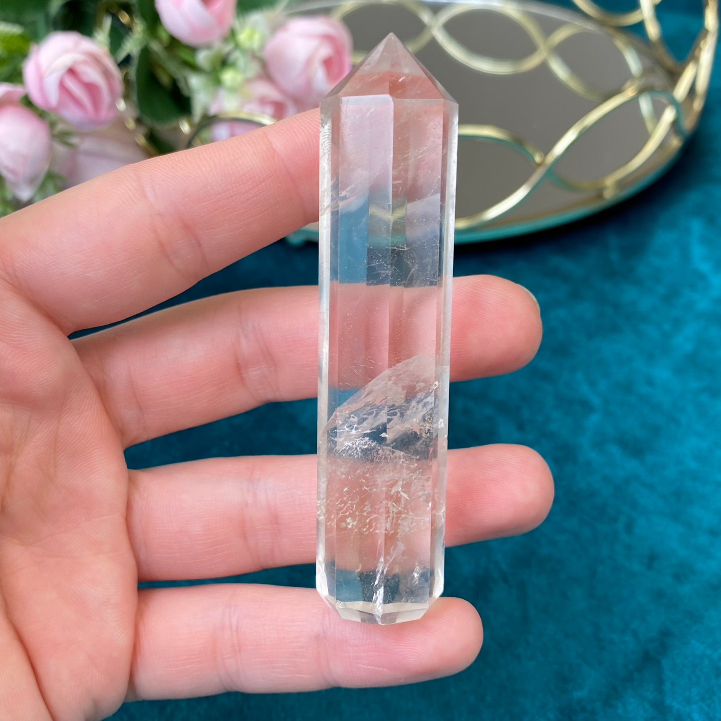 Natural Clear Quartz tower 54g.