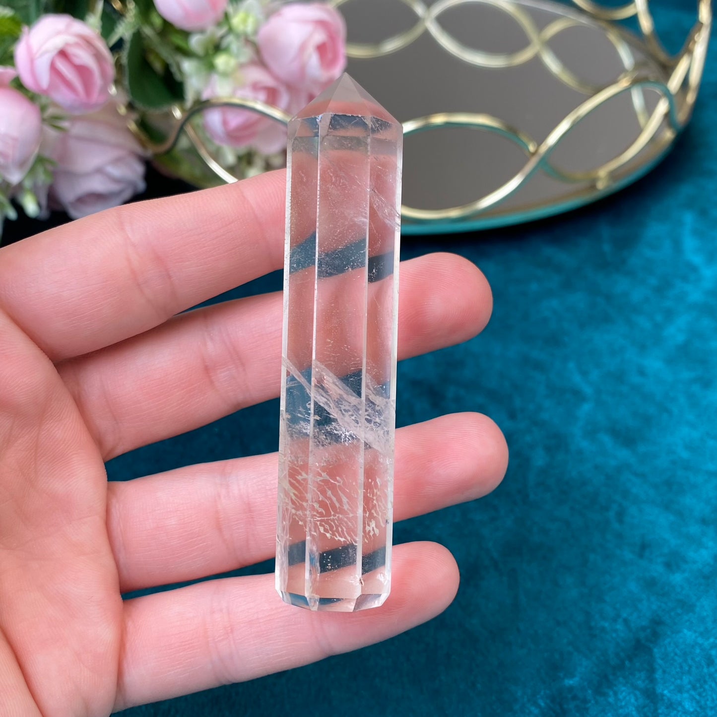 Natural Clear Quartz tower 54g.