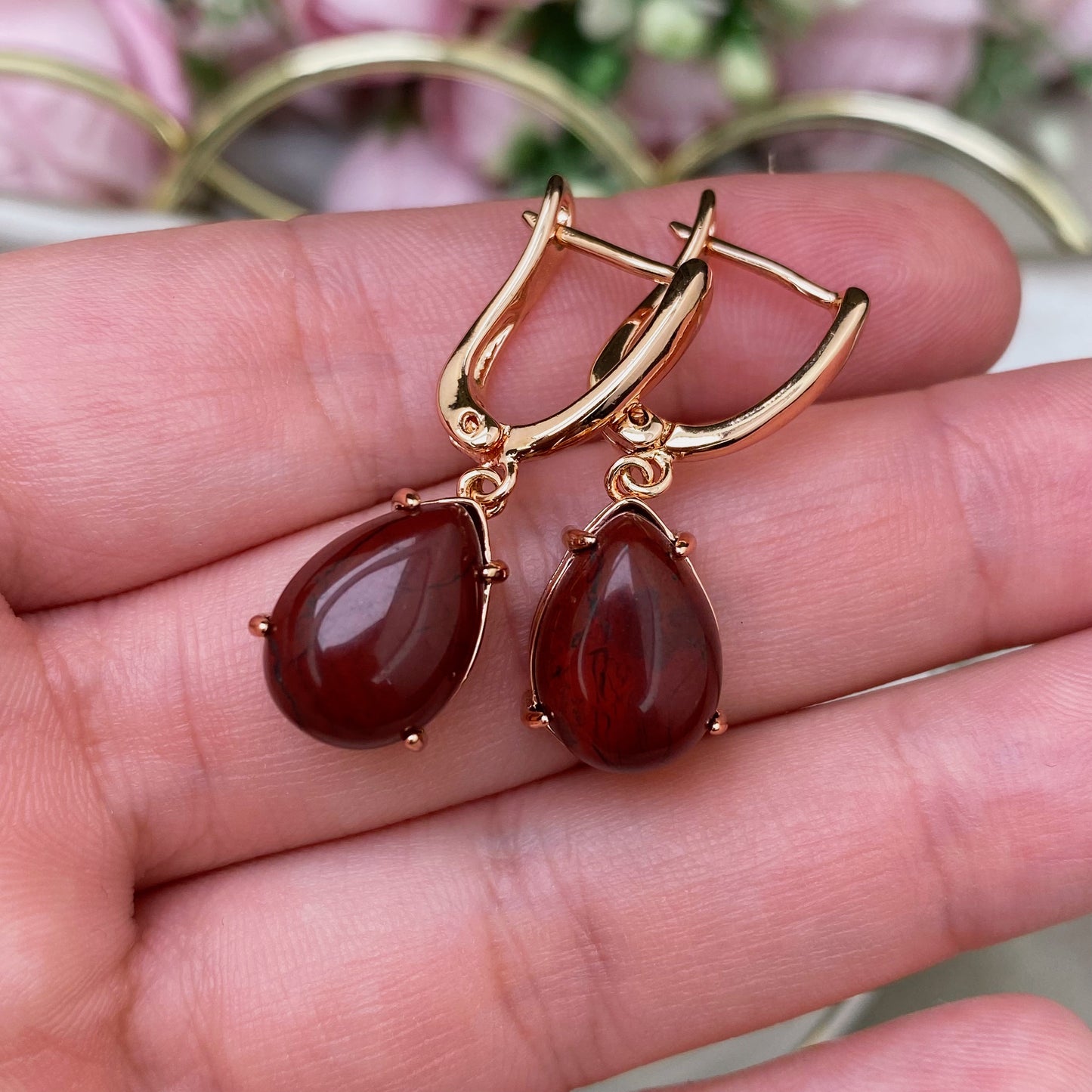 Jasper earrings