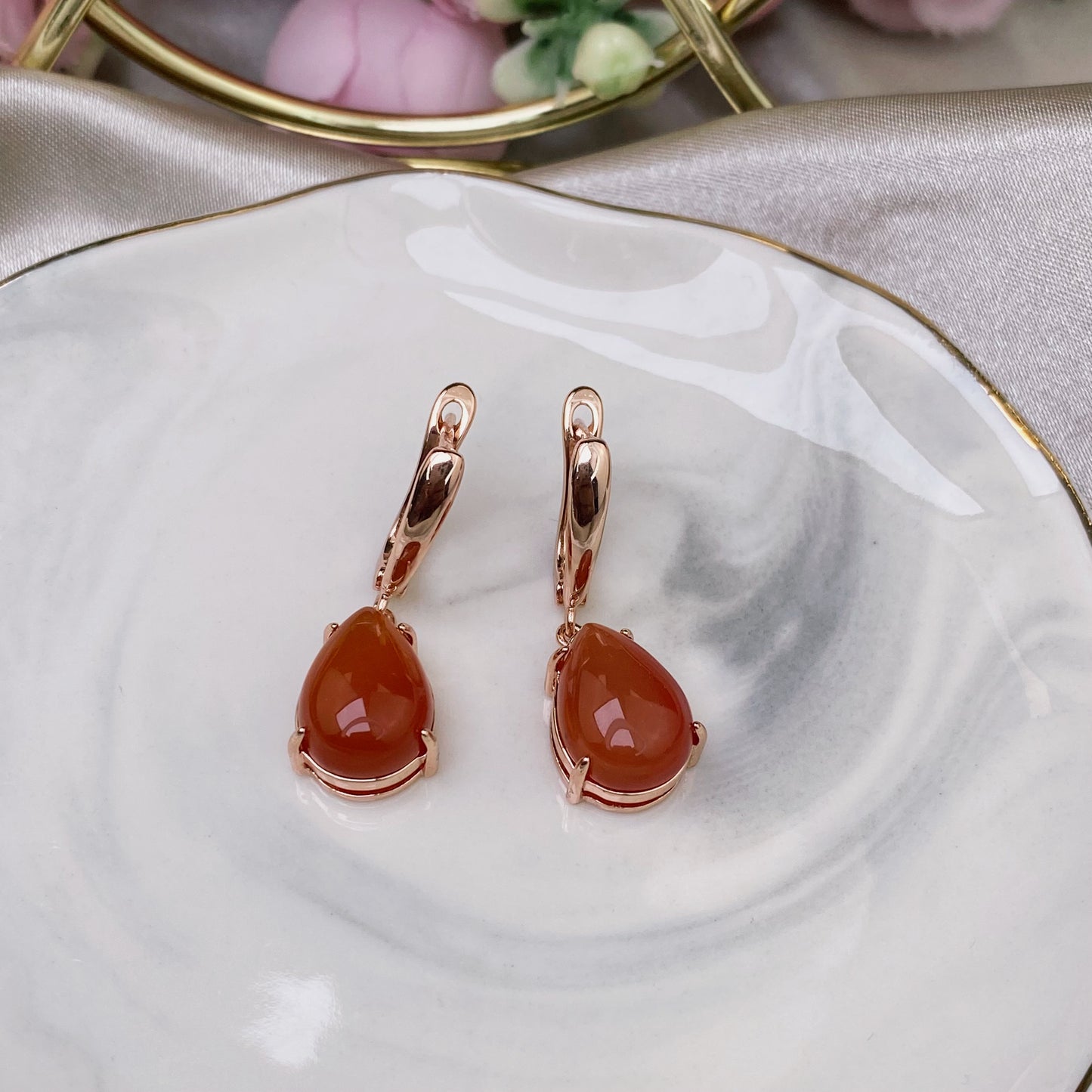 Carnelian earrings