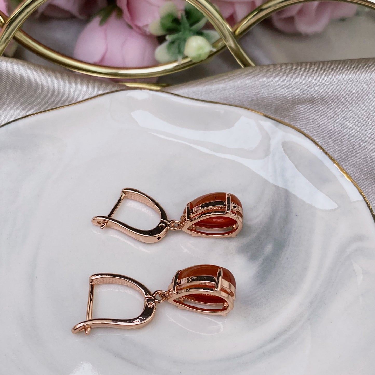Carnelian earrings
