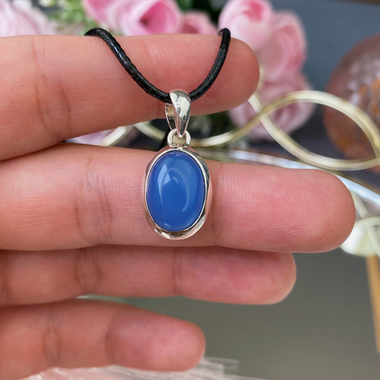 Chalcedony silver 925 pendant
