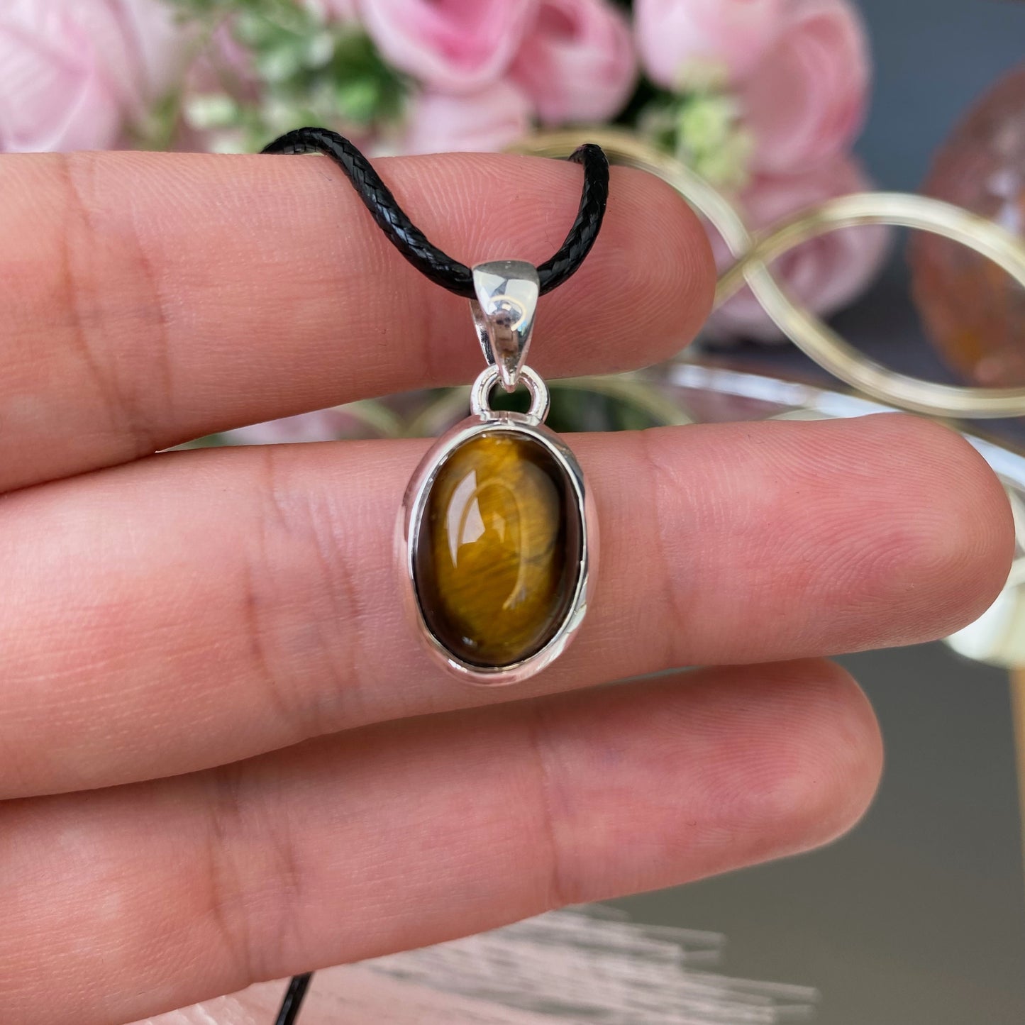 Tiger Eye Silver 925 pendant
