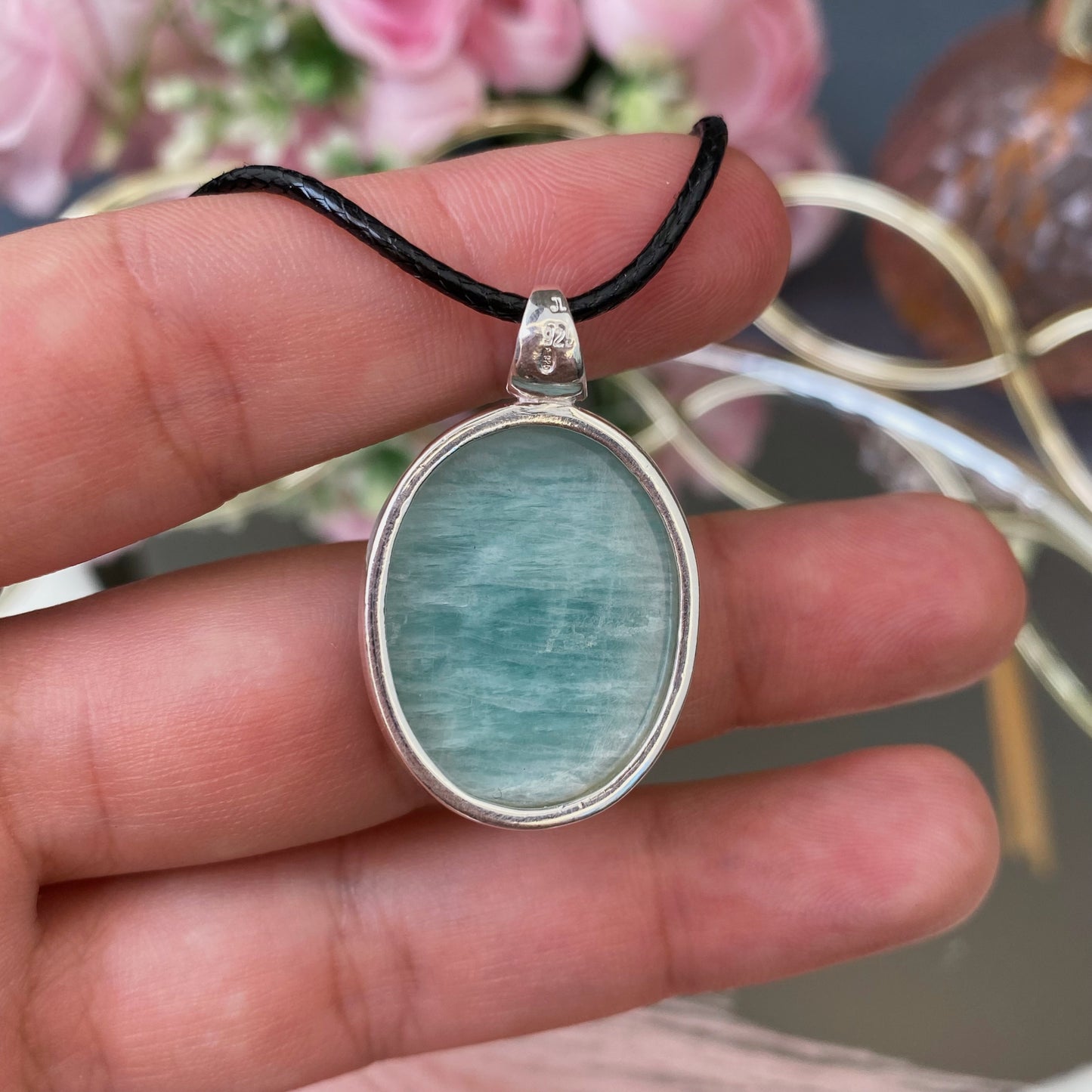 Amazonite silver 925 pendant