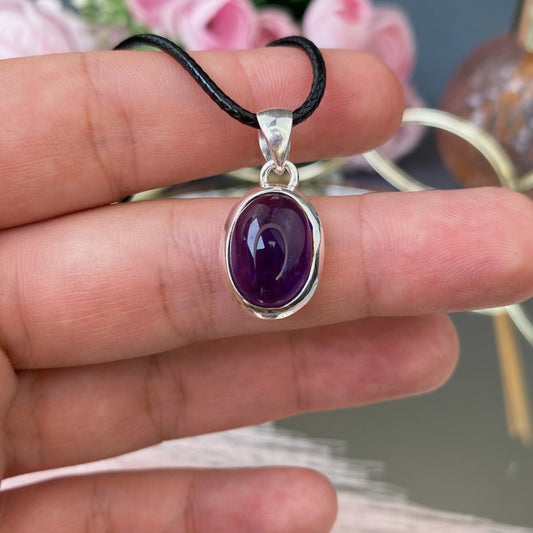Amethyst silver 925 pendant