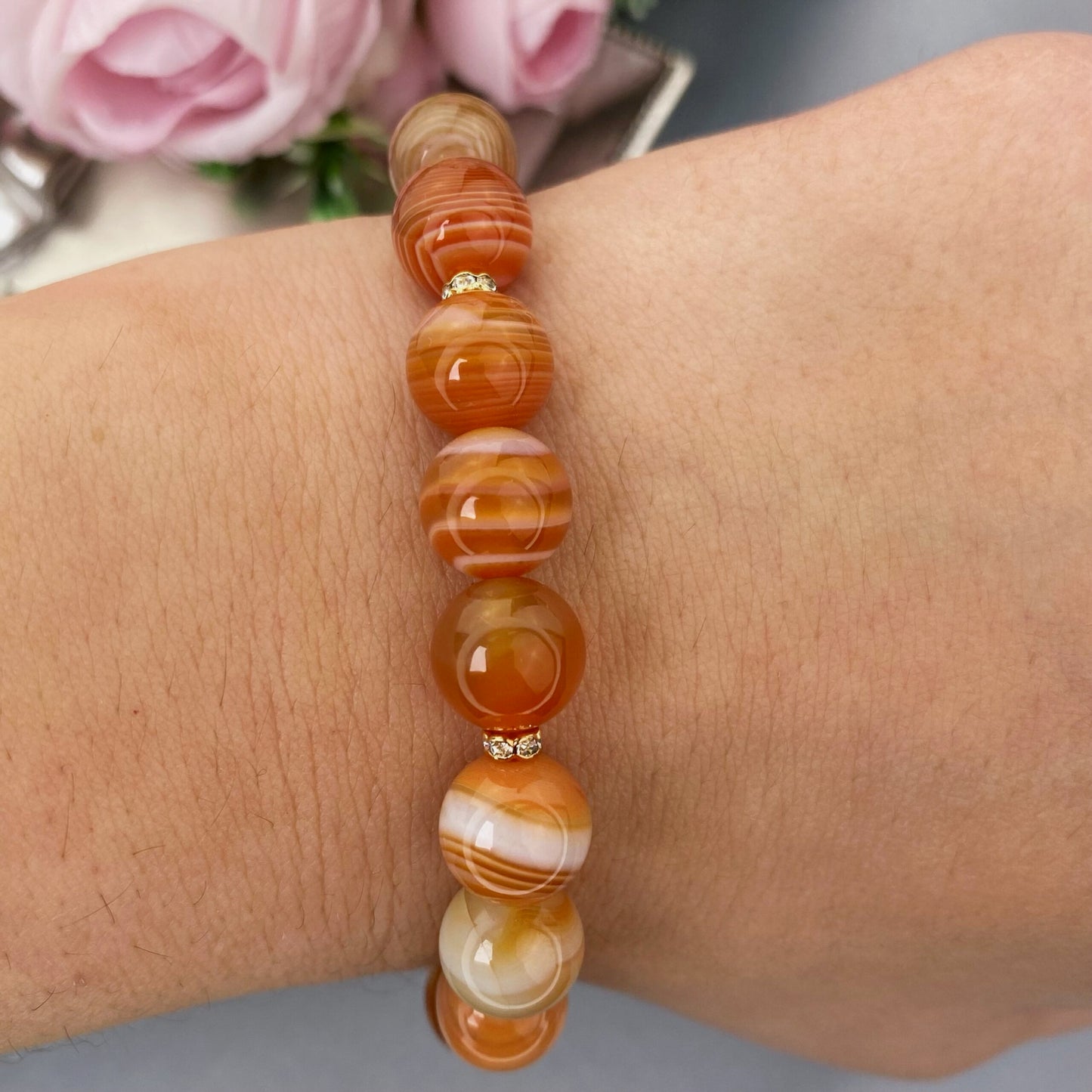Agate bracelet (Agate 10mm)