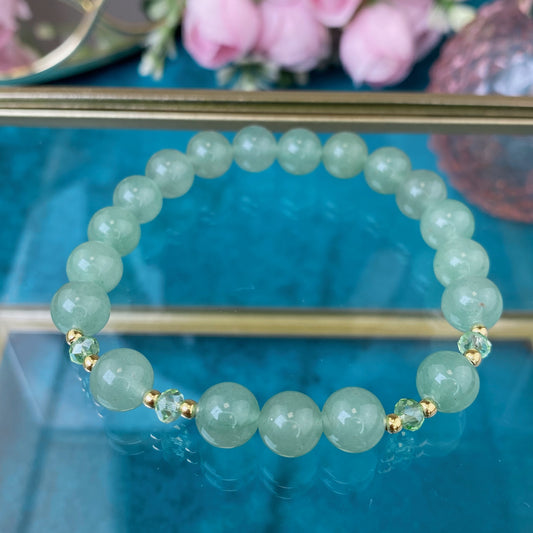 Aventurine bracelet (Aventurine, 8mm.For love, money and good mood)