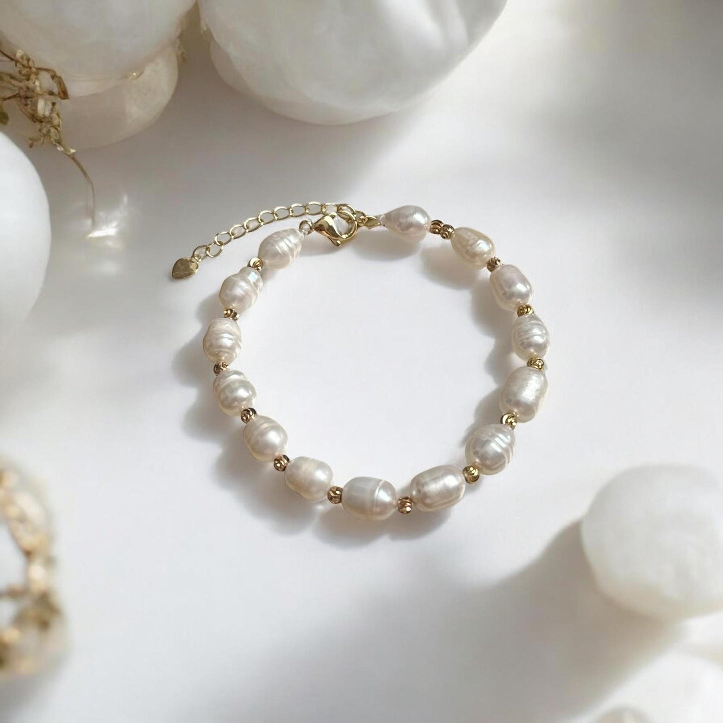 Upes pērļu aproce (Regulējams garums)