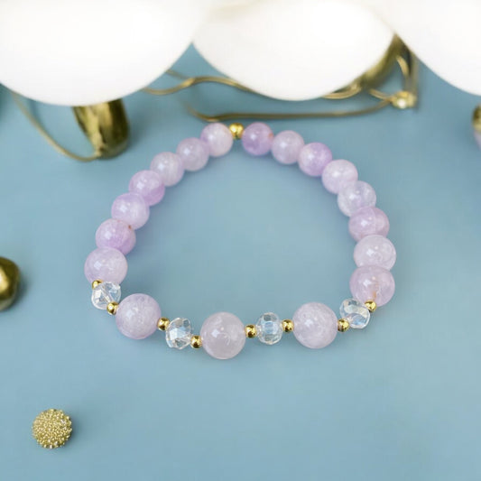 Lavandas Žadeīta rokassprādze (Žadeīts, 8mm. Pārliecībai, mīlestībai un gudrībai.)