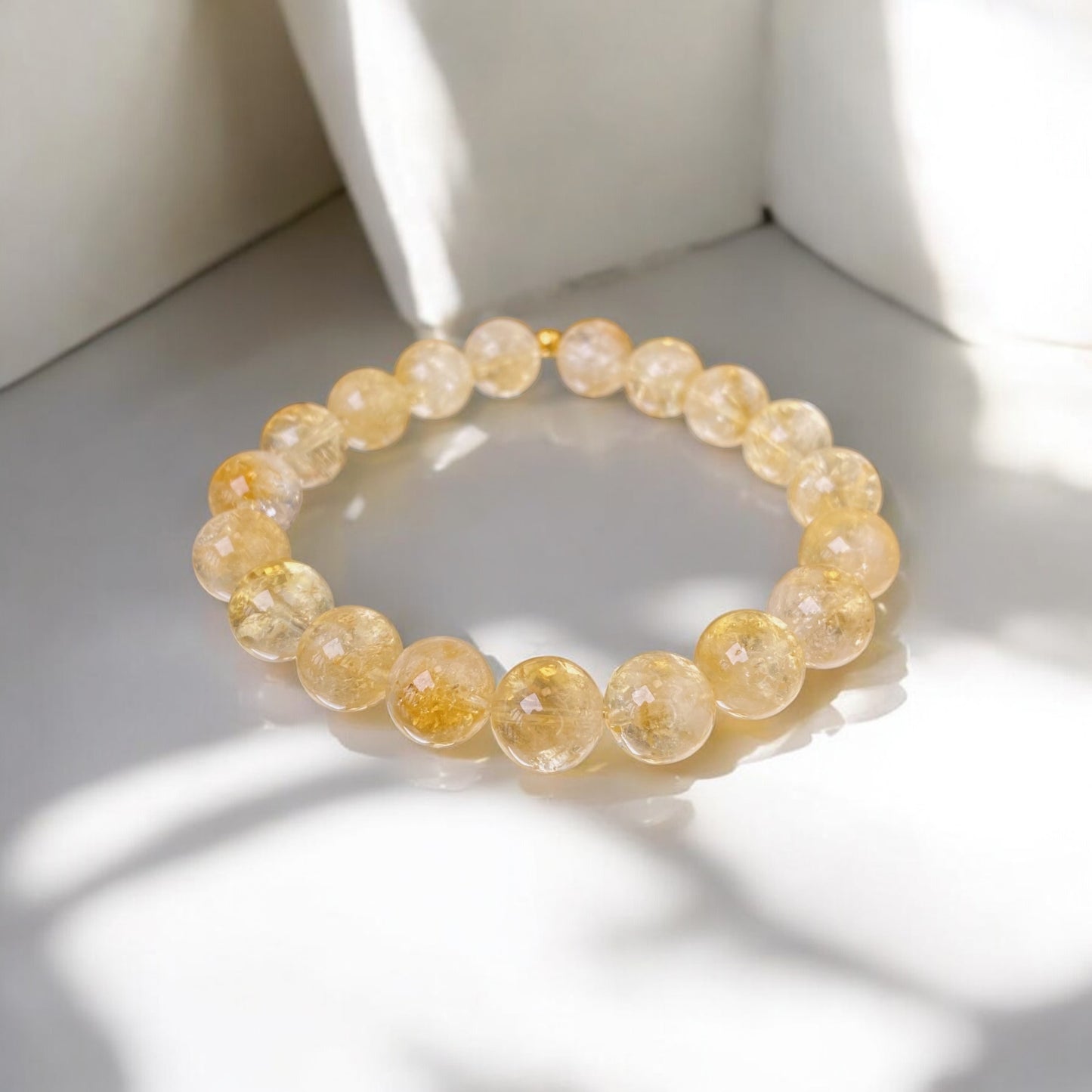 Citrīna rokassprādze (Citrīns, 10mm. Pozitīvai enerģijai, pašpārliecinātībai un naudai.)