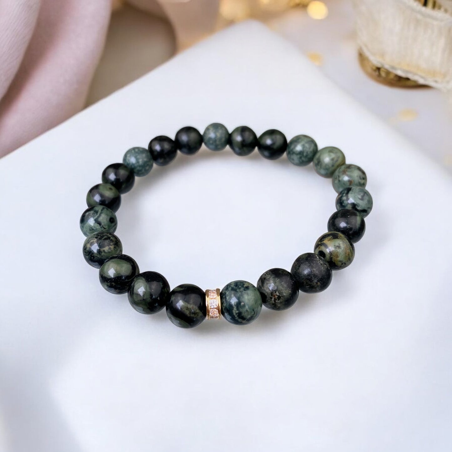 Kambaba Jašmas rokassprādze (Kambaba Jašma, 8mm)