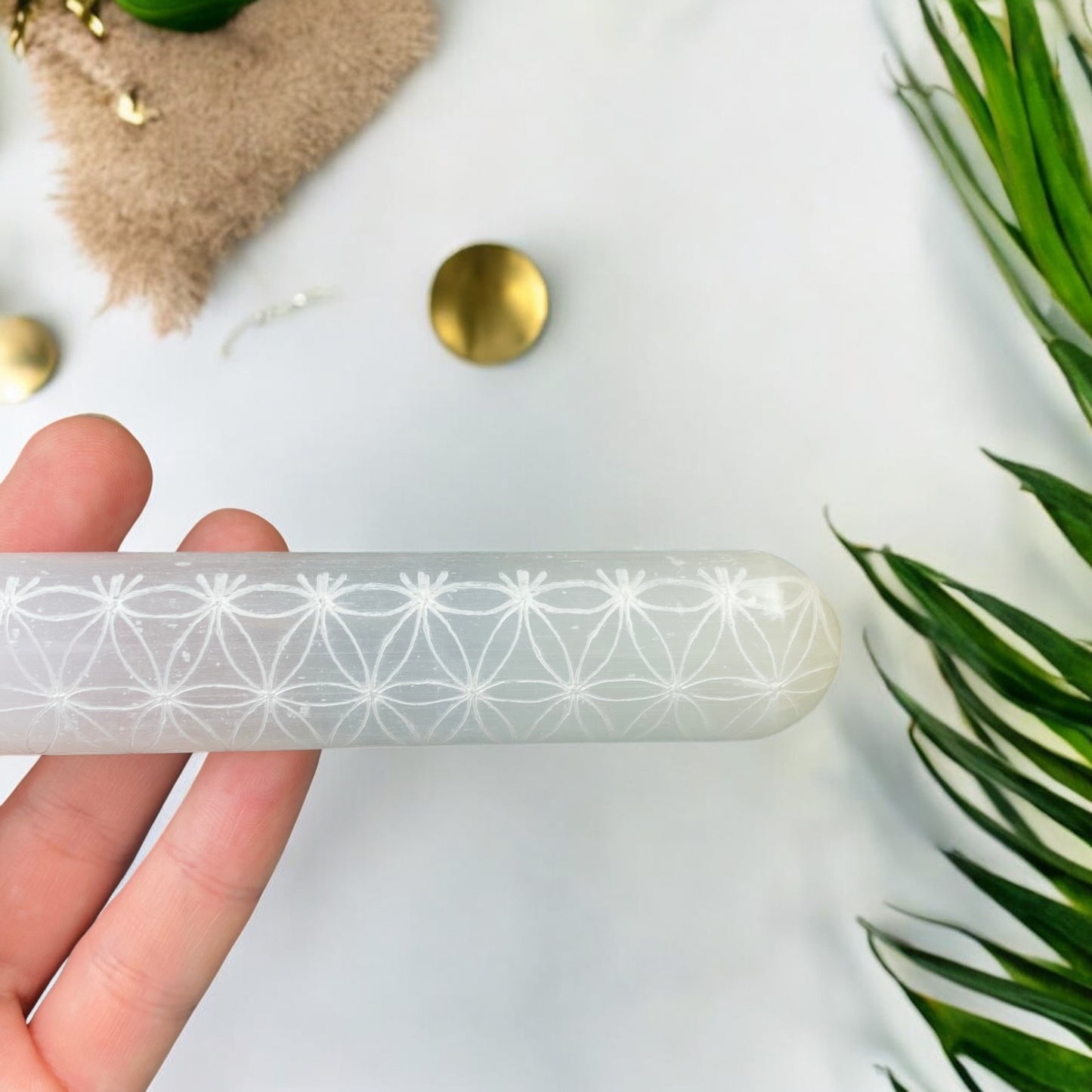 Selenite Massage stick (size- L)