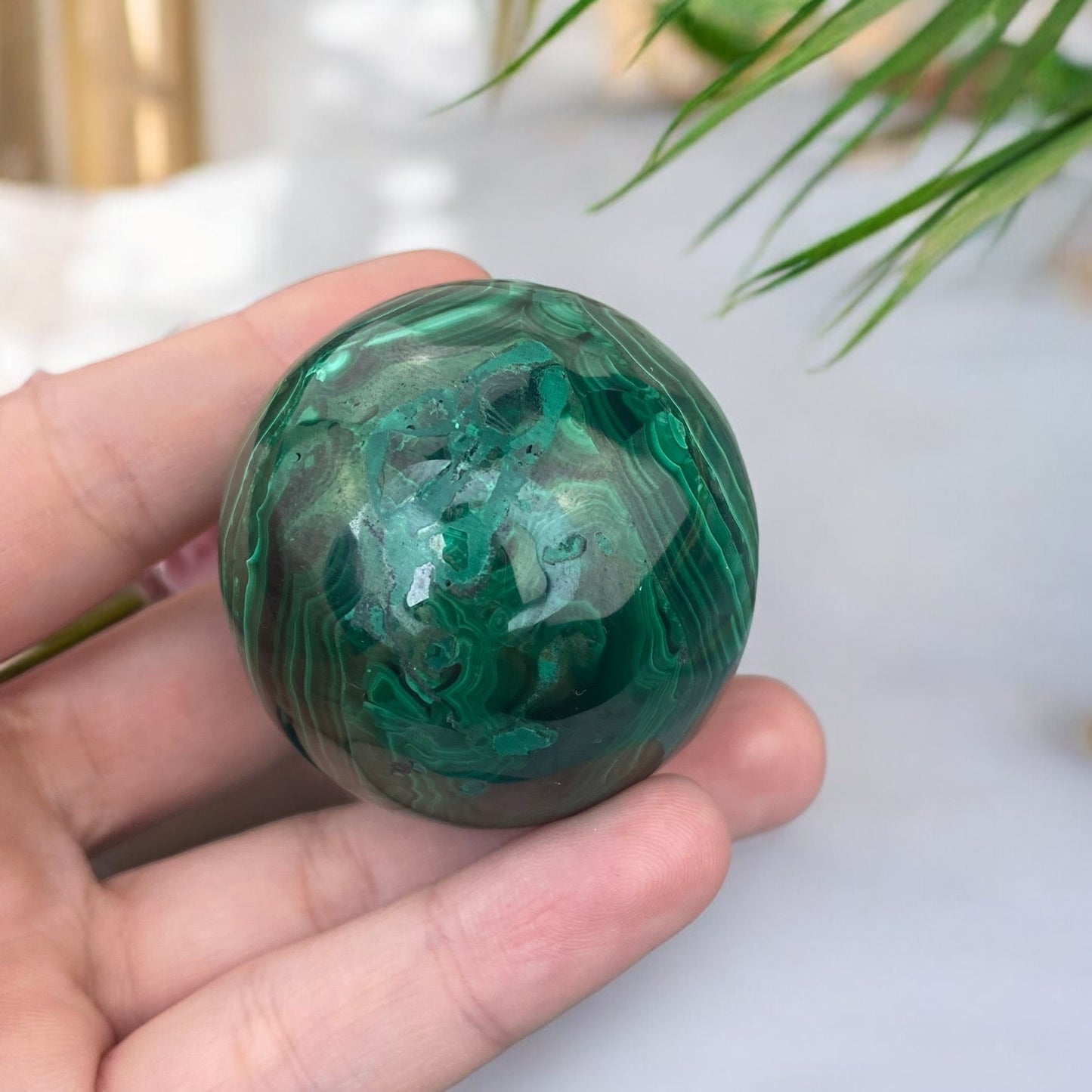 Malahīta lode (Malahīts 4,5 cm, 197 g.)