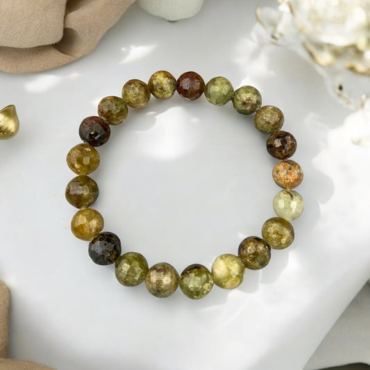 Granāta - Grosulāra rokassprādze (Granāts -Grosulārs 9 mm)