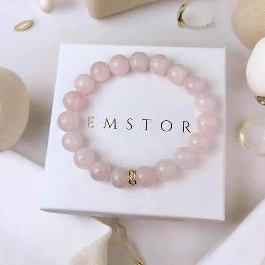 Rozā Kvarca aproce (Rozā Kvarcs, 10mm)