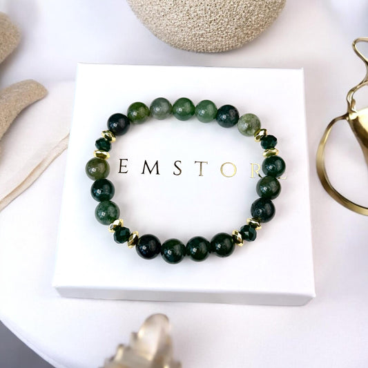 Sūnu Ahāta rokassprādze (Ahāts, 8mm. Veiksmei, veselībai un panākumiem.)