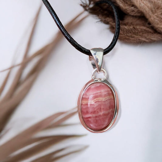 Rodohrozīta sudraba 925 kulons