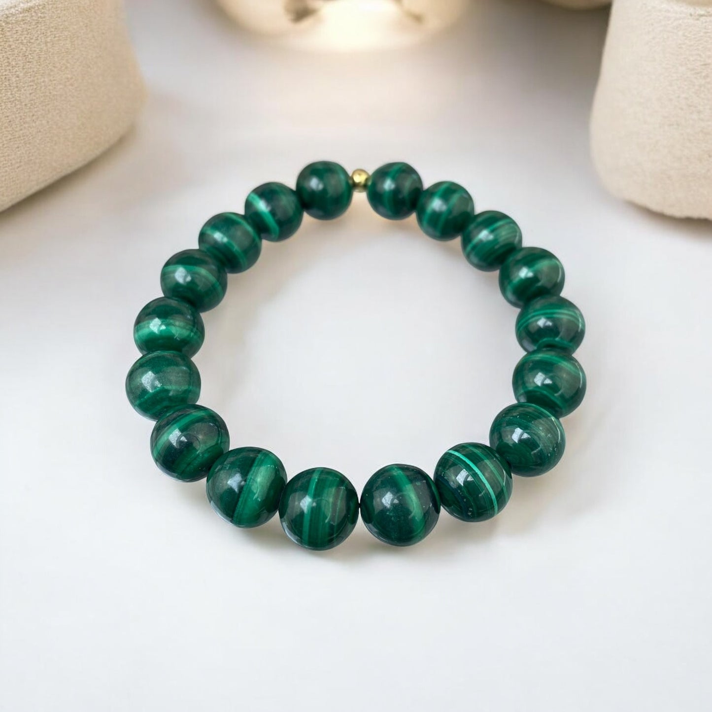 Malahīta rokassprādze (Malahīts 10mm)