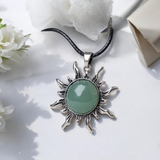 Aventurine pendant sun (Aventurine)