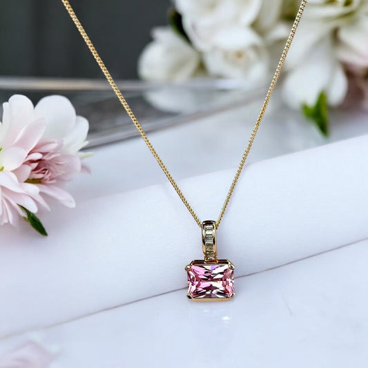 Apzeltīta Kaklarota "Rose Glow" (45cm)