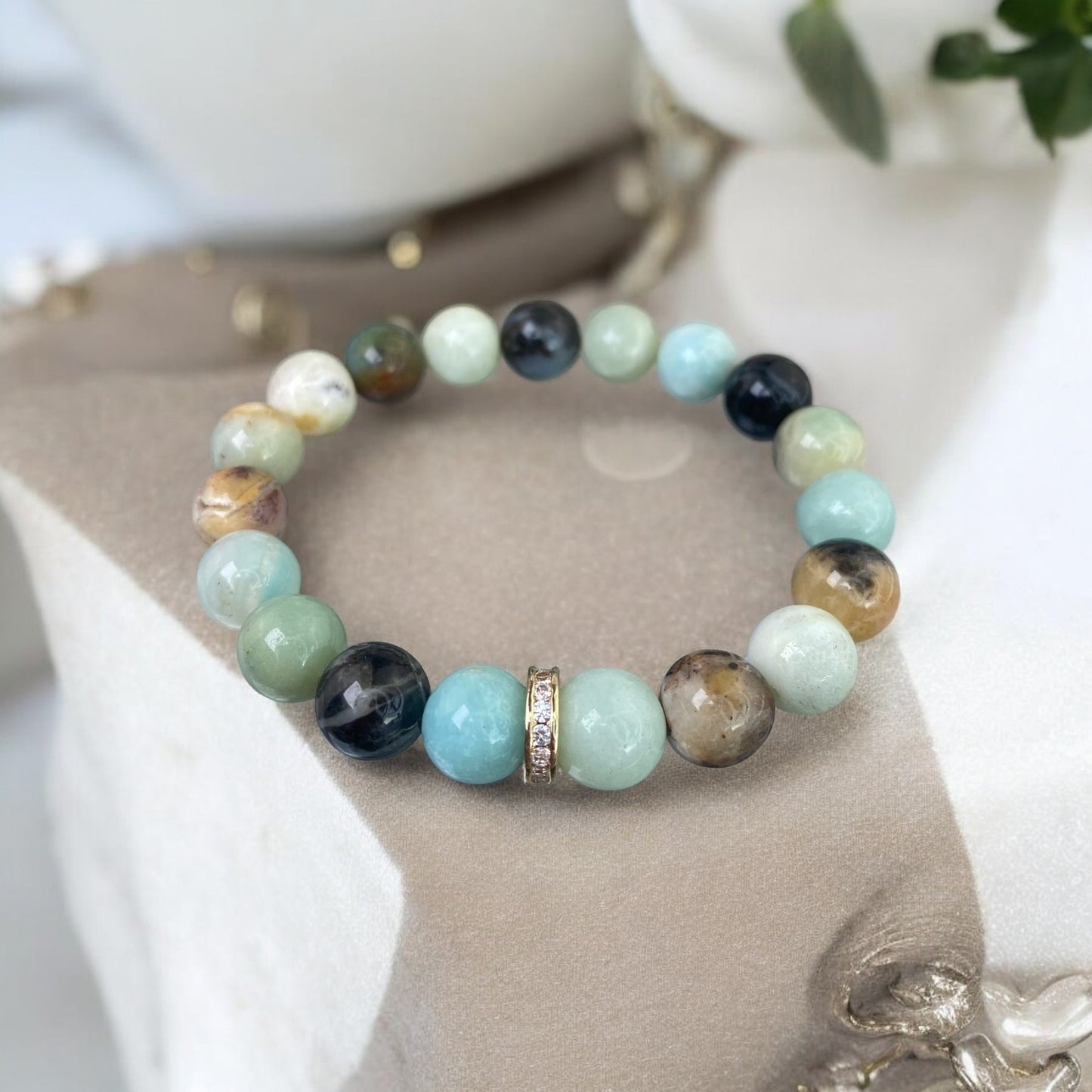 Amazonīta rokassprādze (Amazonīts 10mm (t))