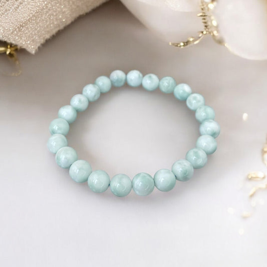 Angelīta rokassprādze (Angelīts 8mm)