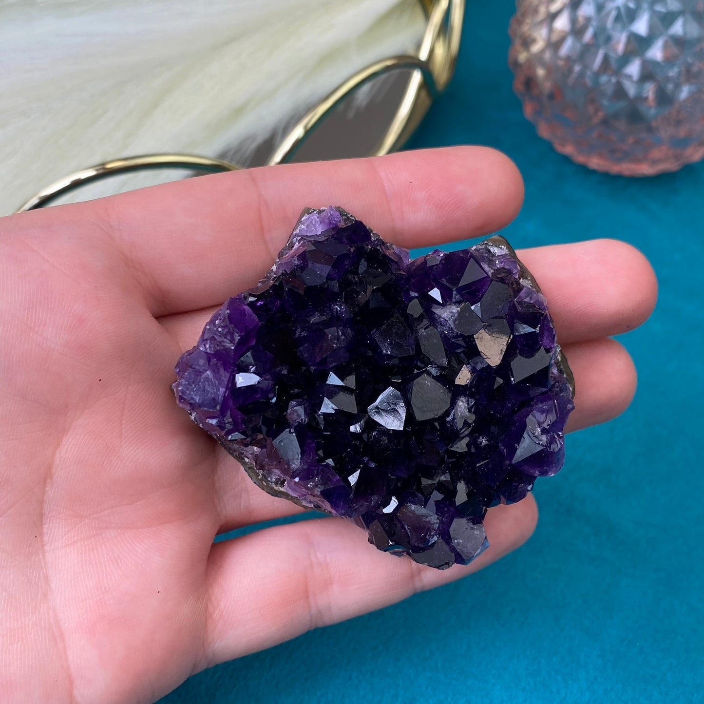 Natural raw Amethyst druse/cluster (High Quality,Uruguay,91g.)