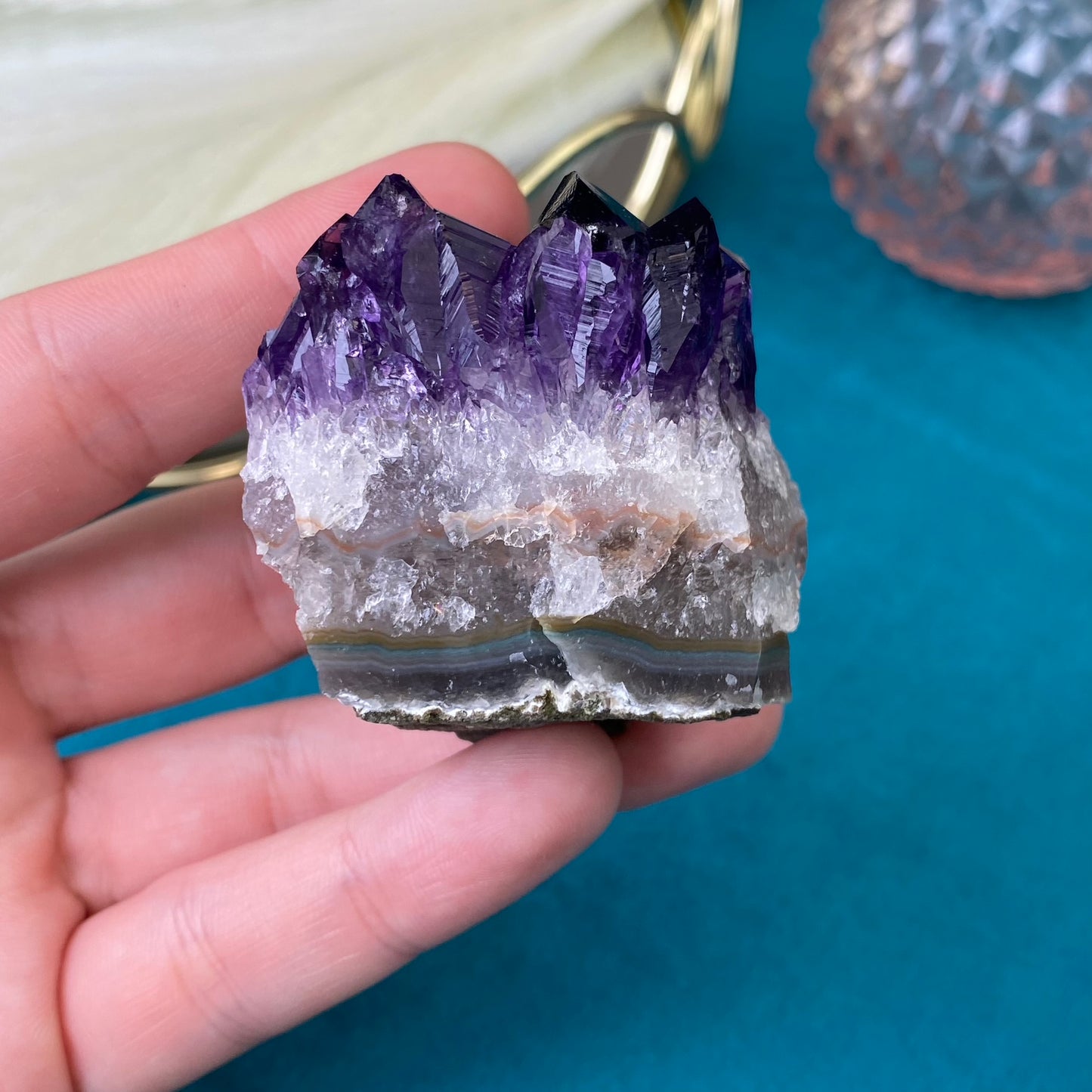 Natural raw Amethyst druse/cluster (High Quality,Uruguay,95g.)