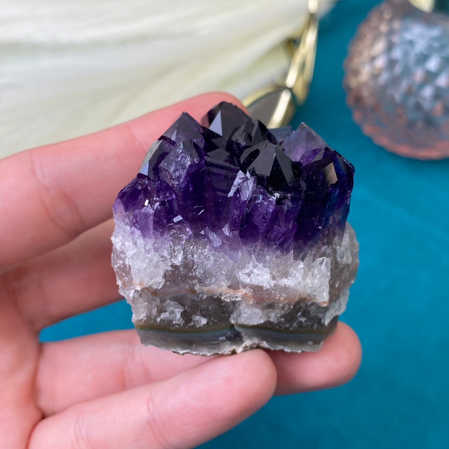 Natural raw Amethyst druse/cluster (High Quality,Uruguay,95g.)