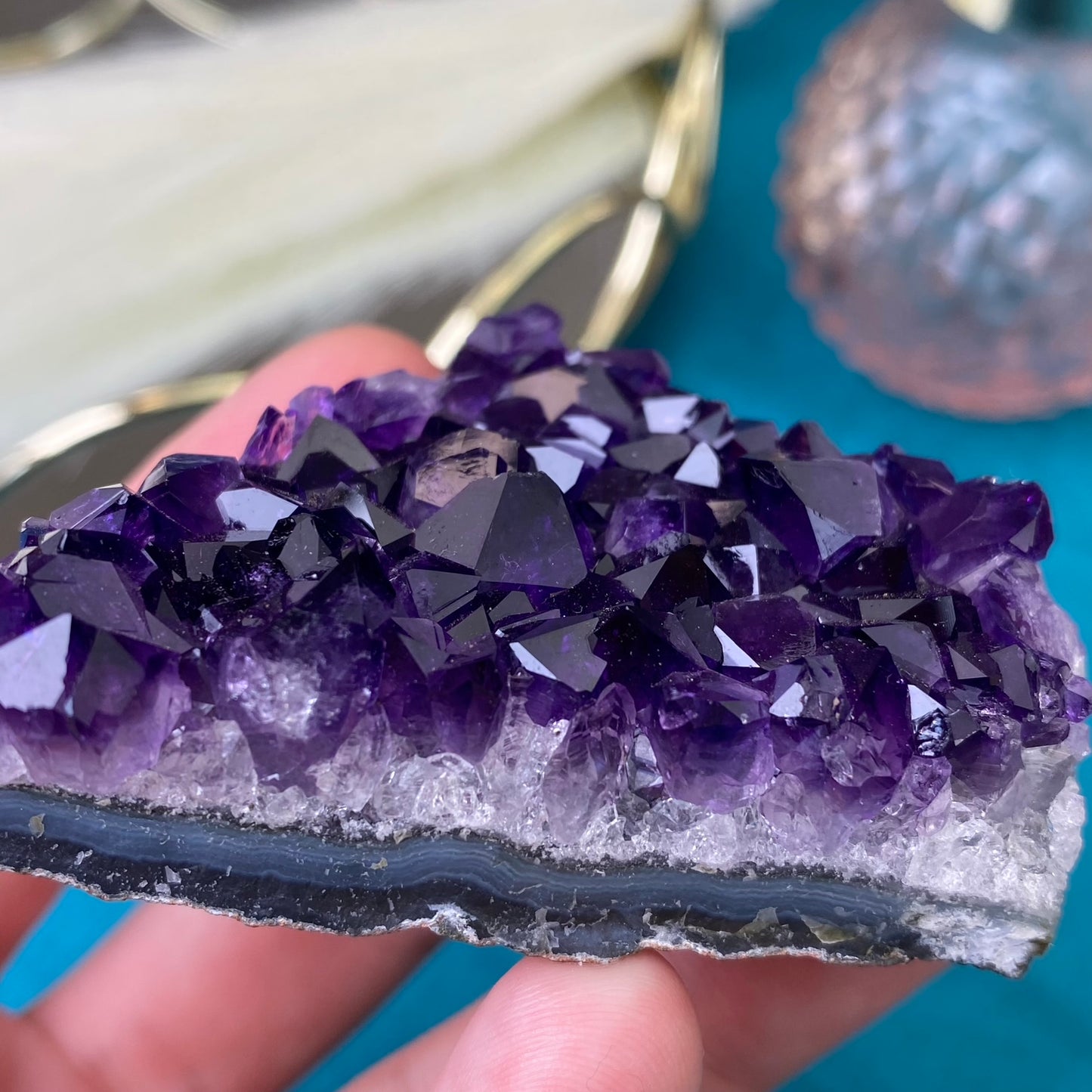 Natural raw Amethyst druse/cluster (High Quality,Uruguay,85g.)