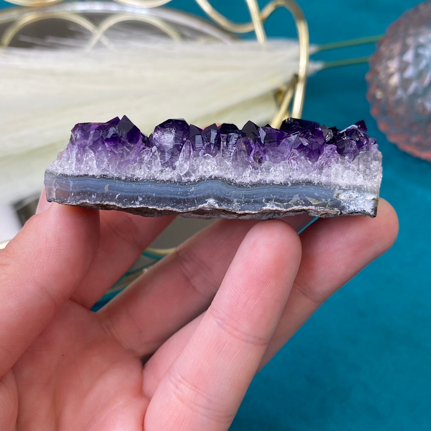 Natural raw Amethyst druse/cluster (High Quality,Uruguay,85g.)