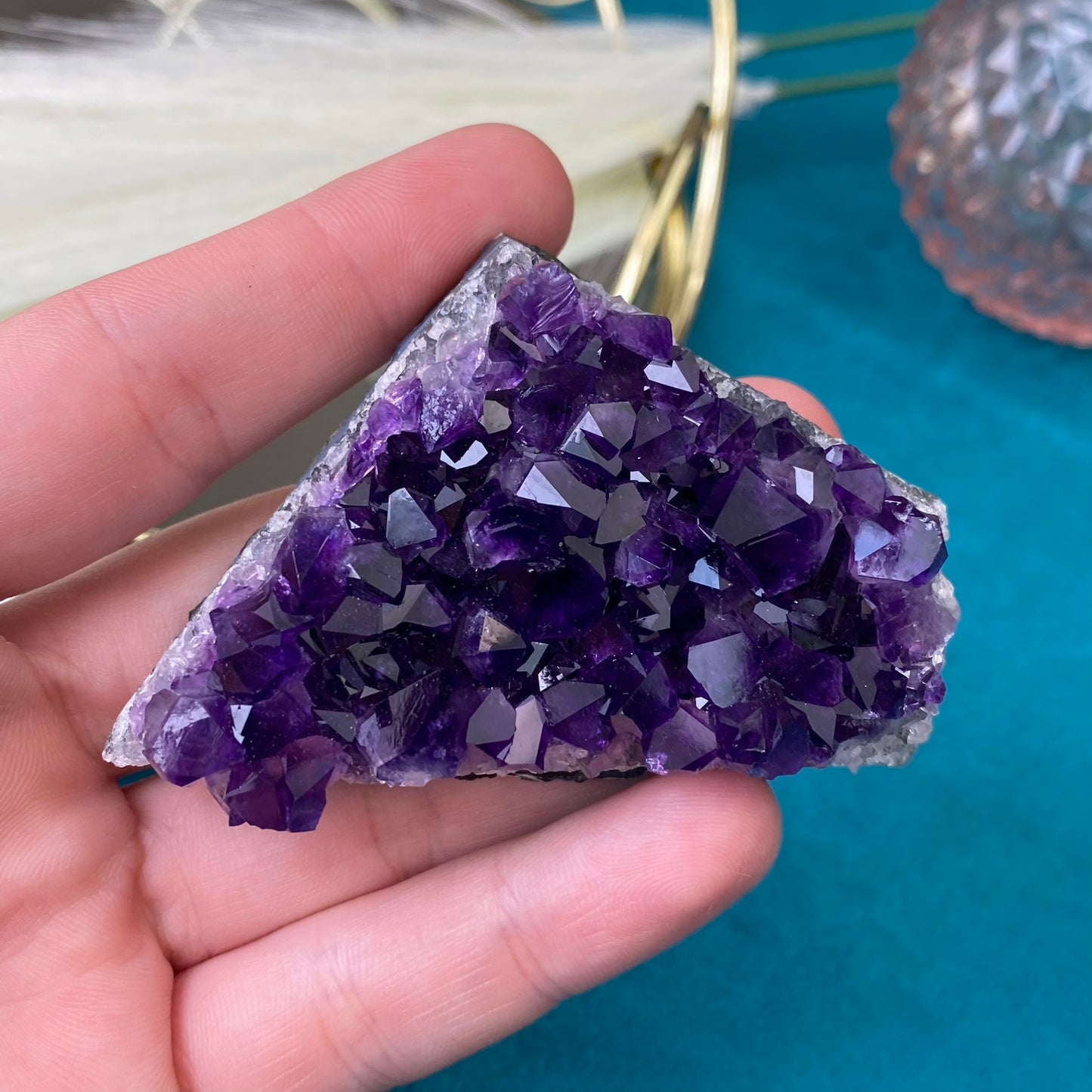 Natural raw Amethyst druse/cluster (High Quality,Uruguay,85g.)