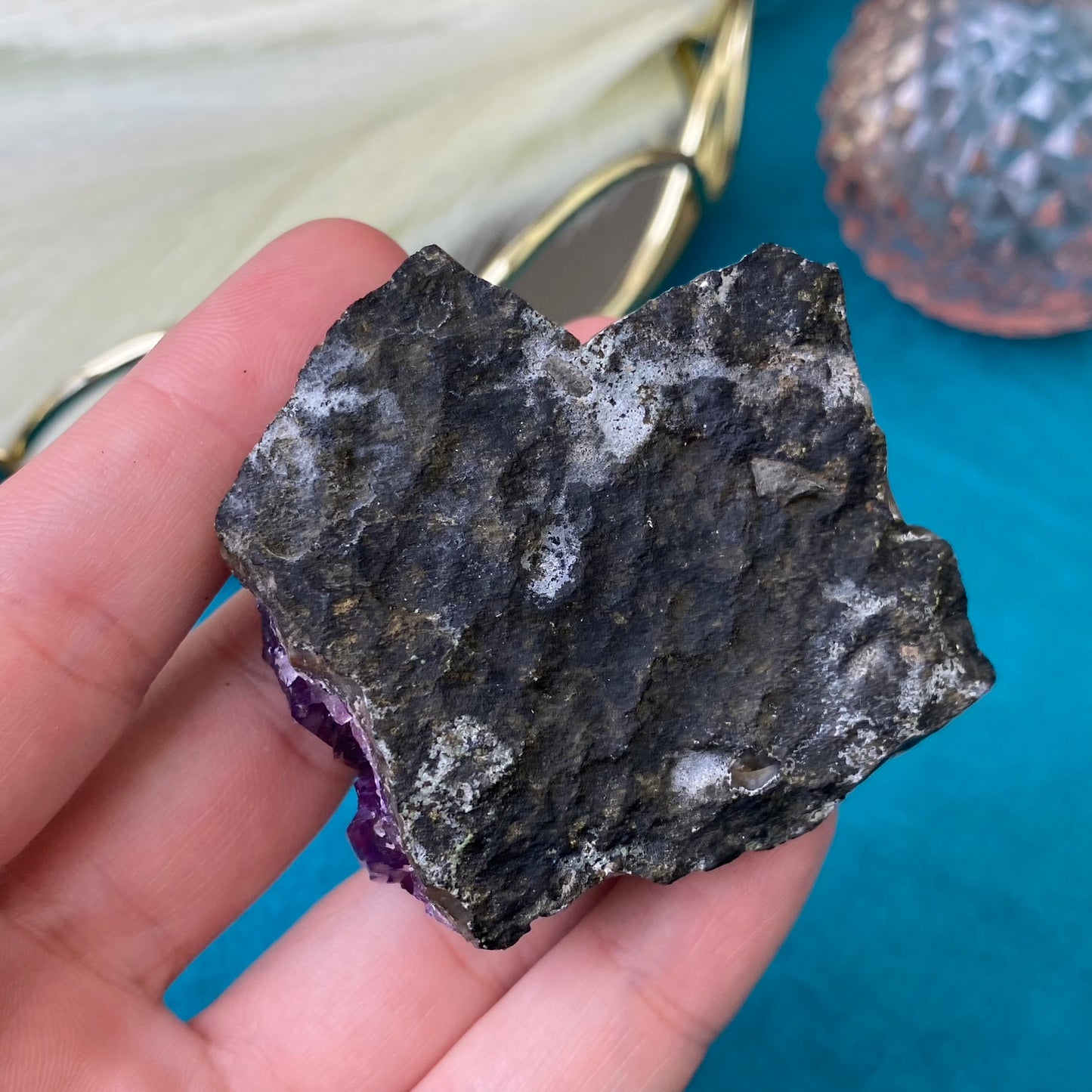 Natural raw Amethyst druse/cluster (High Quality,Uruguay,91g.)