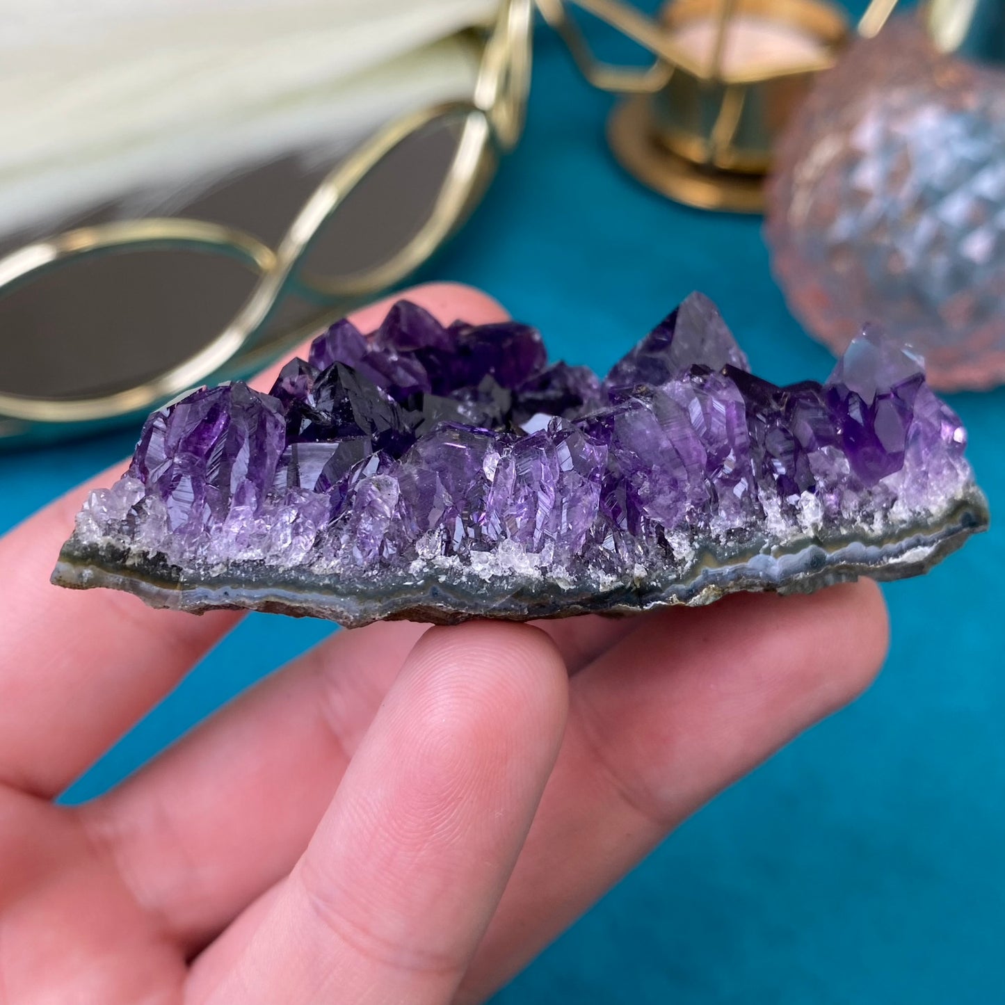 Natural raw Amethyst druse/cluster (High Quality,Uruguay,54g.)