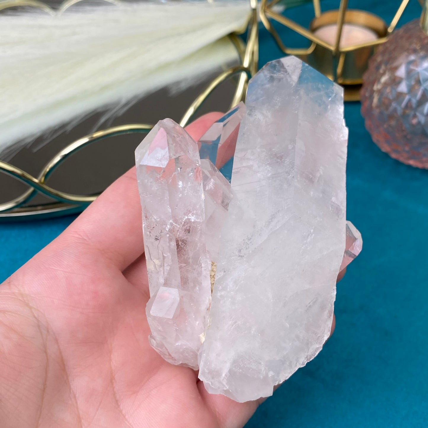 Natural raw Clear Quartz druse 276g.