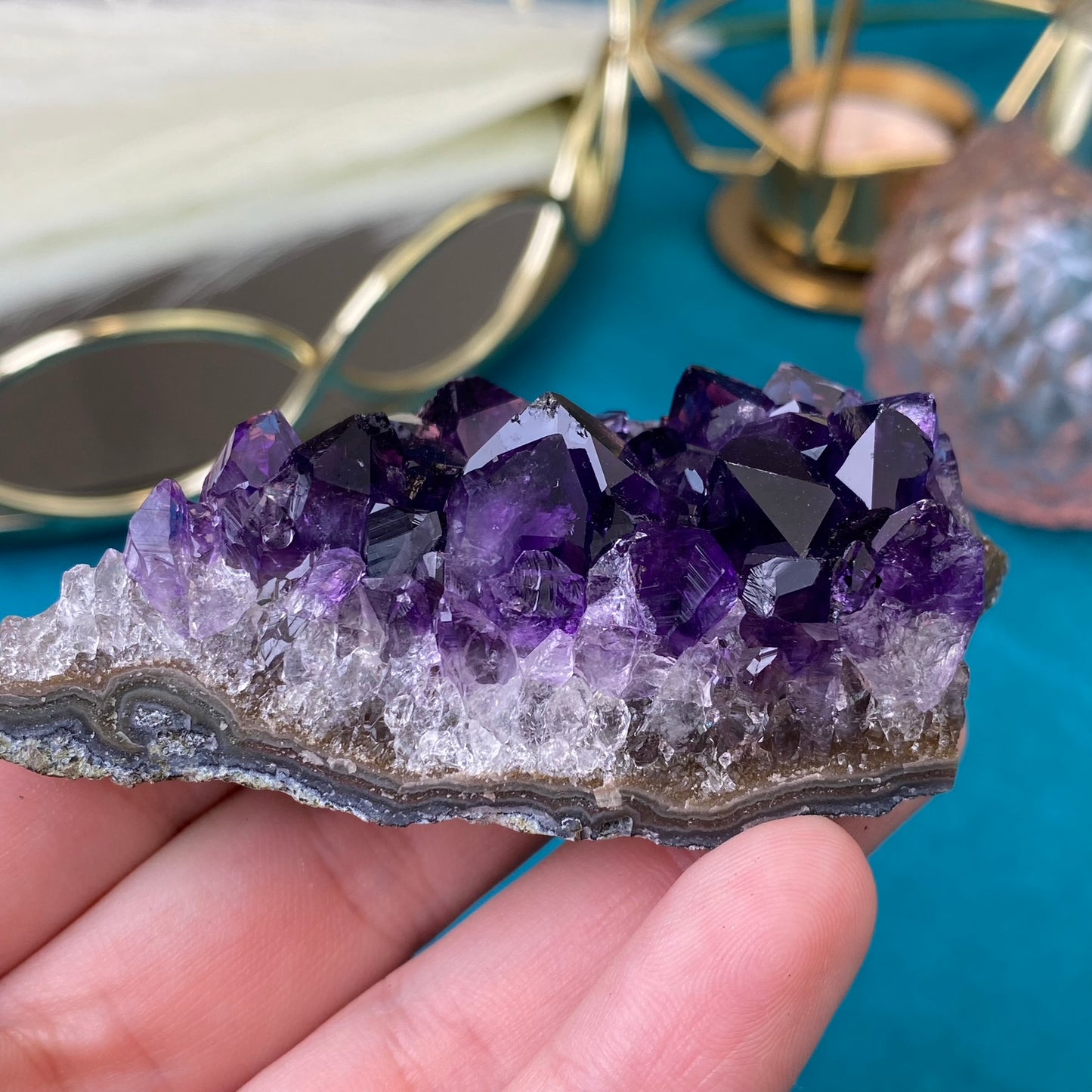 Natural raw Amethyst druse/cluster (High Quality,Uruguay,65g.)