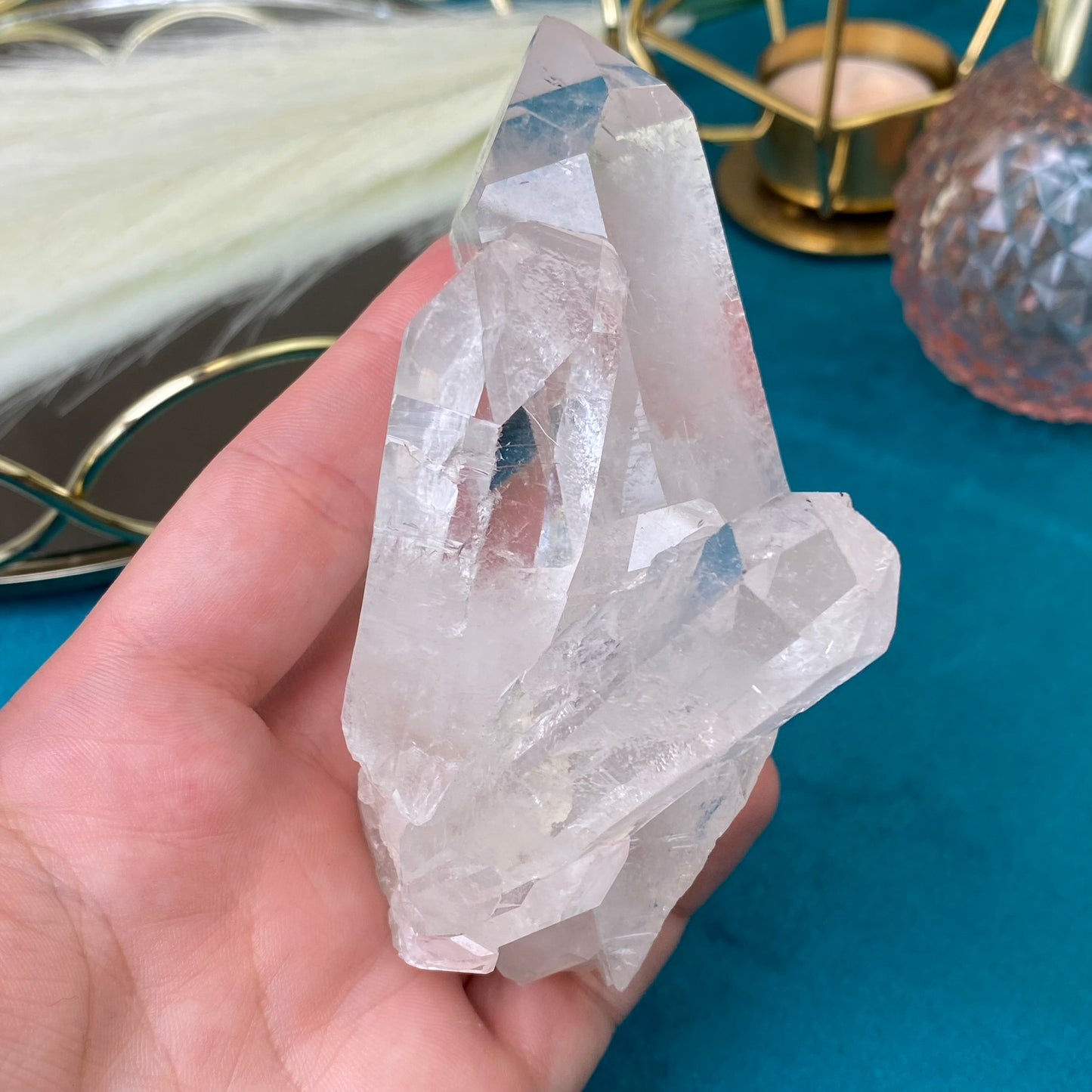 Natural raw Clear Quartz druse 276g.