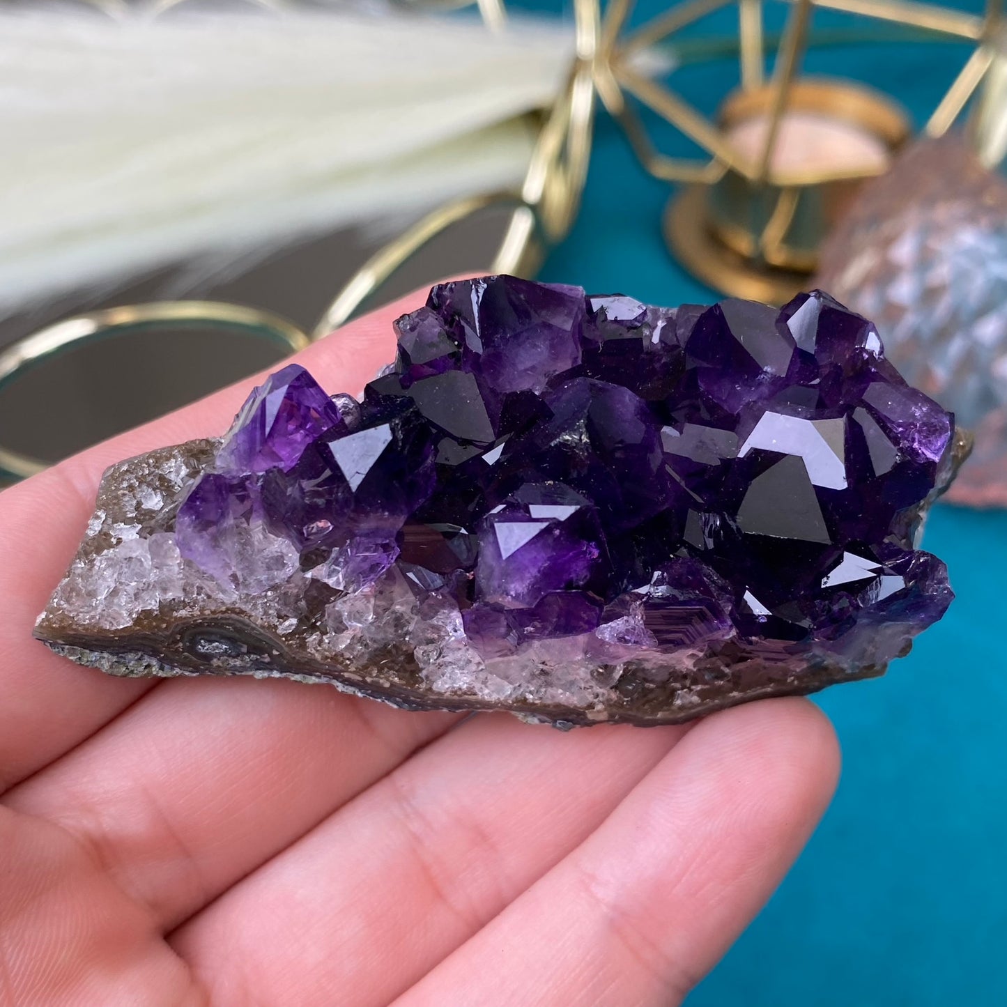 Natural raw Amethyst druse/cluster (High Quality,Uruguay,65g.)