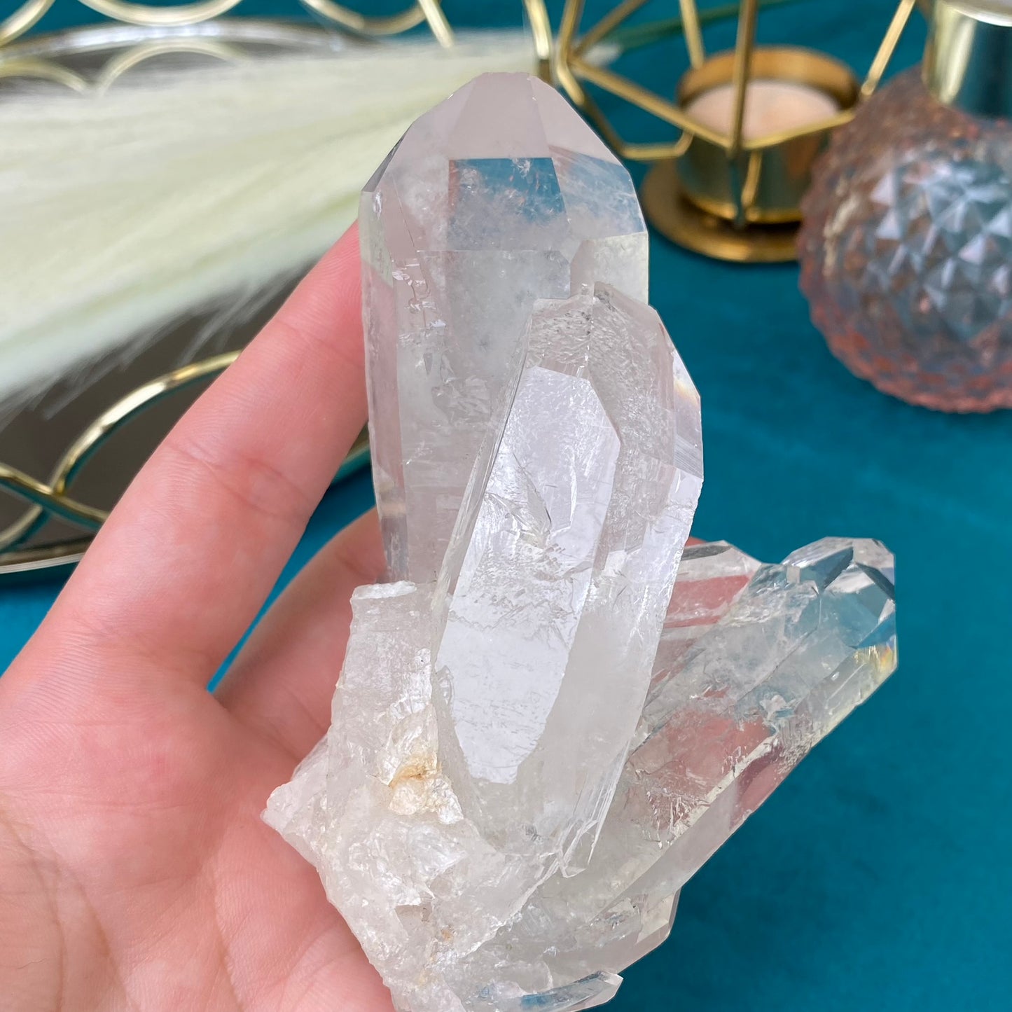 Natural raw Clear Quartz druse 276g.