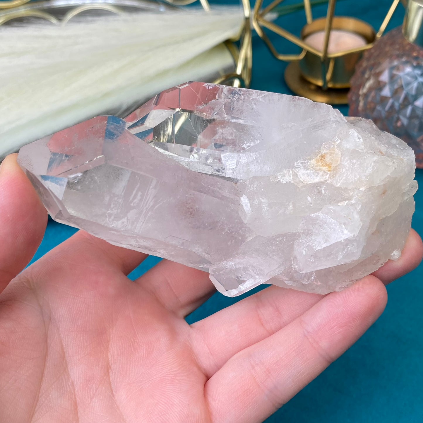 Natural raw Clear Quartz druse 276g.