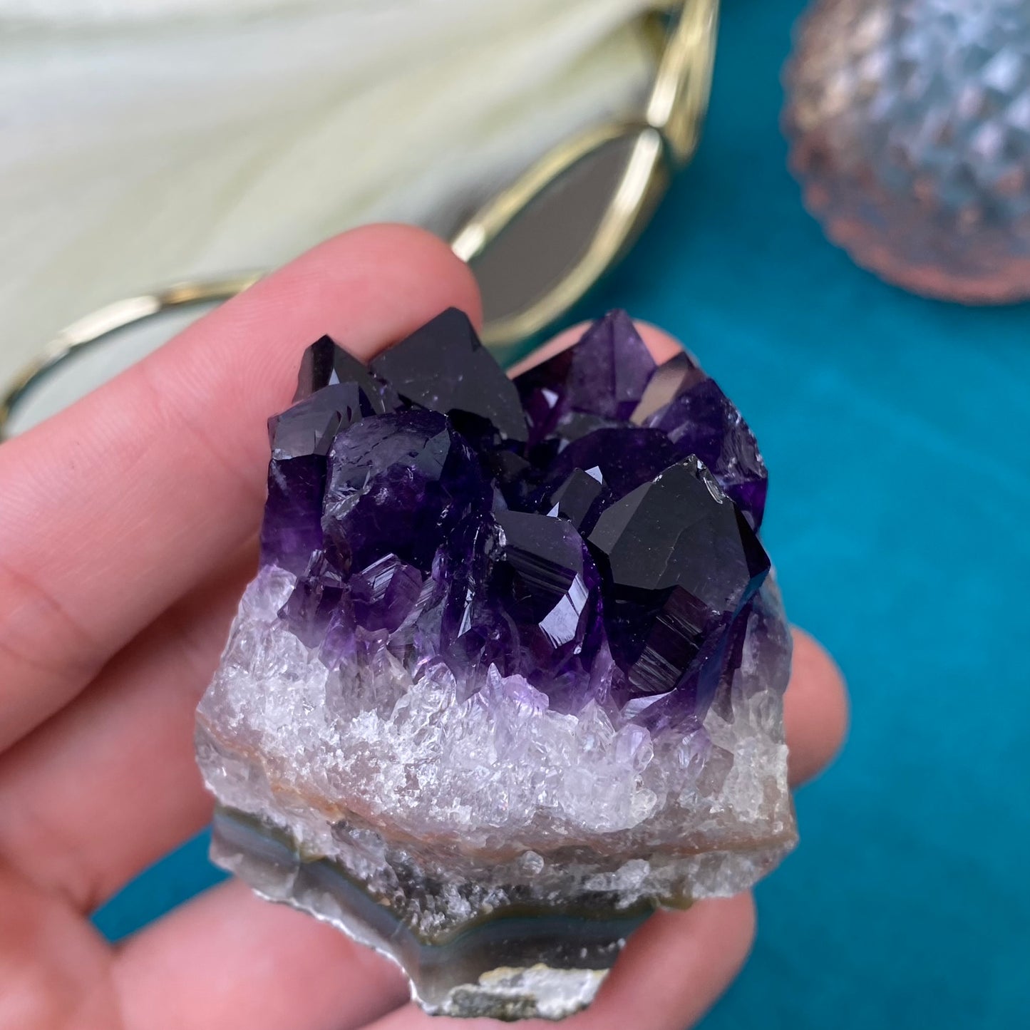 Natural raw Amethyst druse/cluster (High Quality,Uruguay,95g.)