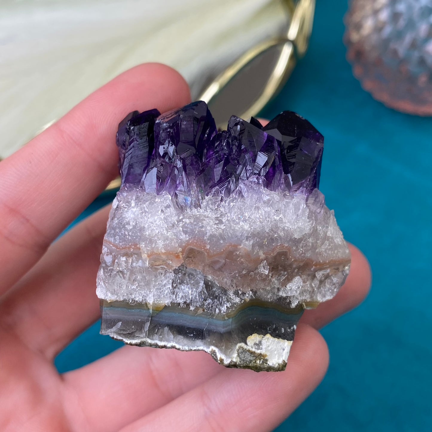 Natural raw Amethyst druse/cluster (High Quality,Uruguay,95g.)